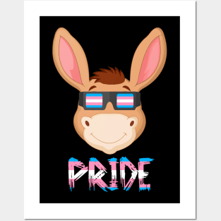 Donkey Transgender Flag Lgbt Posters and Art